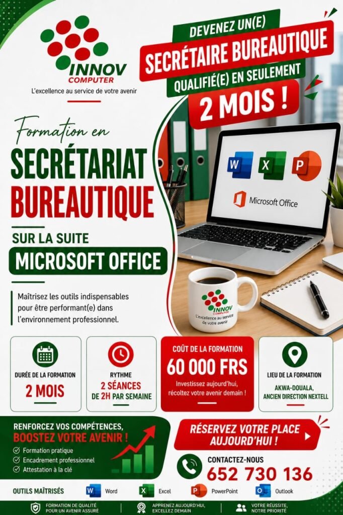 FORMATION EN SECRETARIAT BUREAUTIQUE